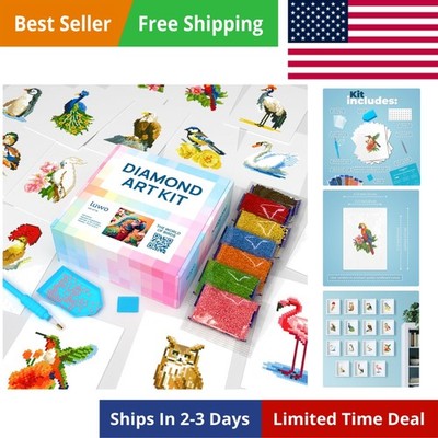 16 Pack Diamond Painting Kits for Adults   The World of Birds Designs   Full ...