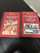 Readers Digest 2 books Alice in wonderland, Throught the looking glass and more