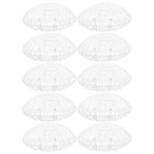10 Pcs Jewelry Storage Box Plastic Boxes Bulk Shell Container Transparent Small