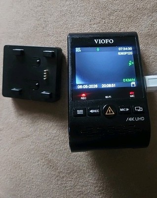 Viofo A129 Pro 4k for Parts Not Working Sold As-Is, GPS Base Included