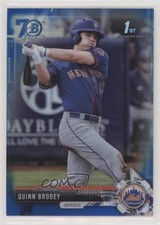 2017 Bowman Draft Chrome Blue Refractor 70th Anniversary 44/200 Quinn Brodey c4q