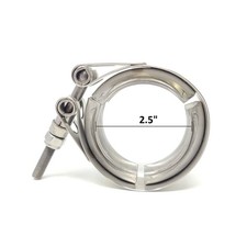 2.5 Exhaust V-band Clamp Stainless Steel Turbo Downpipe Heavy Duty 64 Mm