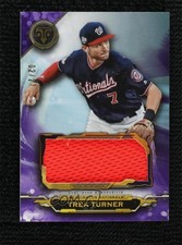 2019 Topps Triple Threads Single Jumbo Relics Amethyst 2/27 Trea Turner 13c1