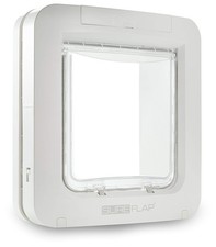 Sureflap-Klappe SUR101, weiß, Mikrochip, 26,2 x 12,5 x 28 cm