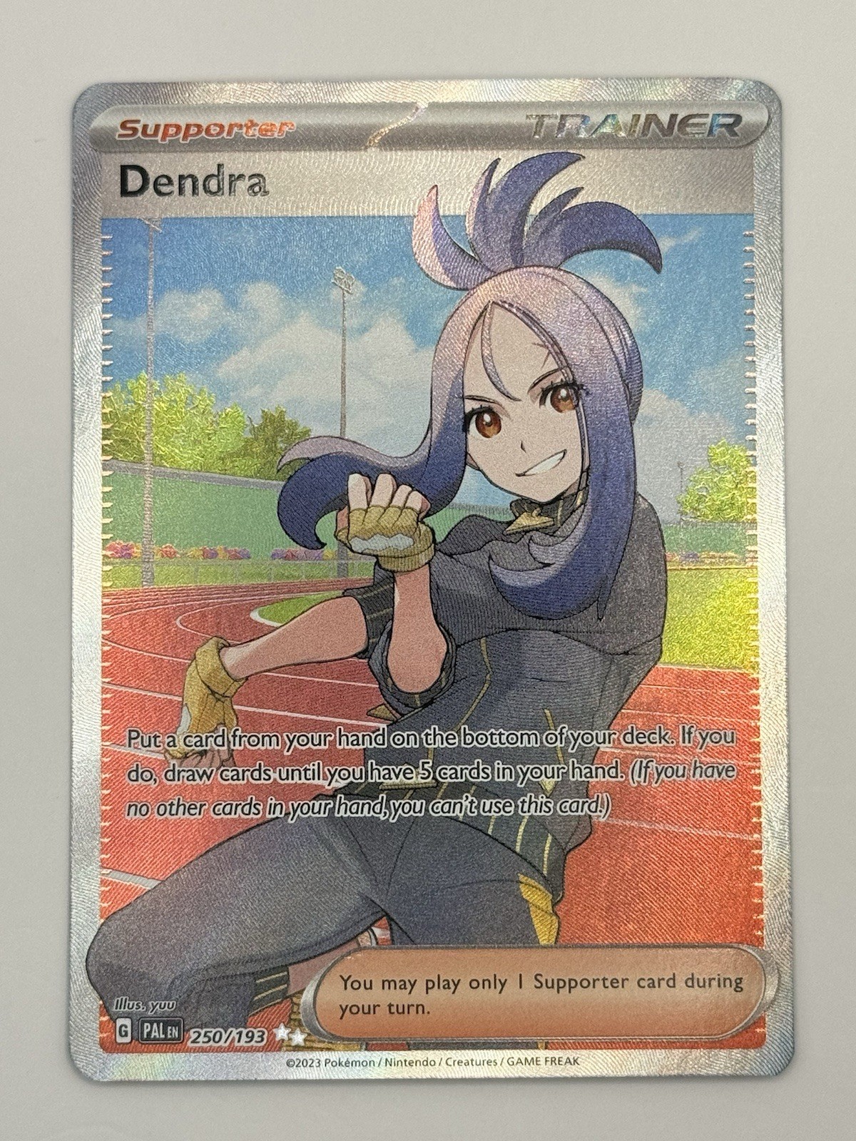 Dendra 250/193 Paldea Evolved Ultra Rare Holo Full Art Trainer Pokemon Card NM