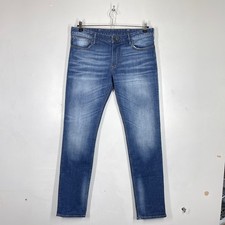 Armani Jeans Herren *W34 L34 Blau J06 Slim Stretch Medium Wash Denim GA AJ Whisker