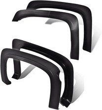 Black Wheel Fender Flares for Chevy Silverado 1500 2007-2013 fleetside 5'8" Bed