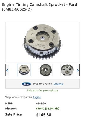 NEW OEM Ford 06-22 Escape Fusion Engine Timing Camshaft Sprocket 6M8Z-6C525-D