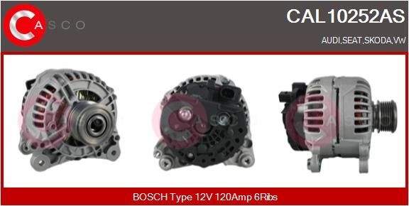 Casco CAL10252AS Lichtmaschine Generator FüR Audi Seat Skoda VW-image