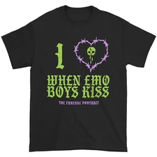 Men's Funeral Portrait Emo Boys T-shirt Small Black