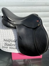 Kent And Masters Black 17.5 Inch General/Dressage Purpose Adjustable Gullet