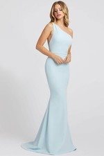 IEENA By Mac Duggal 26266i One Shoulder Evening Dress Sz 0 Powder Blue