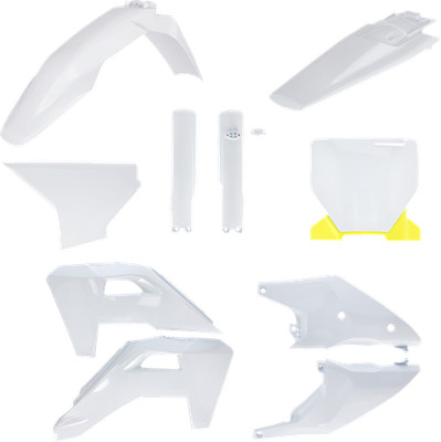 Acerbis Full Body Kit Replacement White Yellow 2986848211 Husqvarna FC FC350