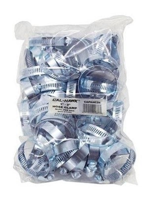 50 Piece Bulk Bag of Metal Steel Hose Clamps 9/16'' to 1-1/16'' Diameter