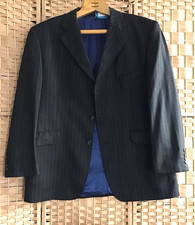 M&S Sartorial 44 Short Wool/ Cashmere Suit Jacket 44S -charcoal pinstripe