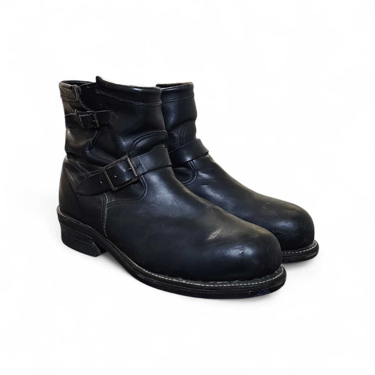 靴 chippewa engineerboots 1901M03 BLK 26cm Chippewa USA Engineer Motorcycle Boots Black Leather Vibram Sole