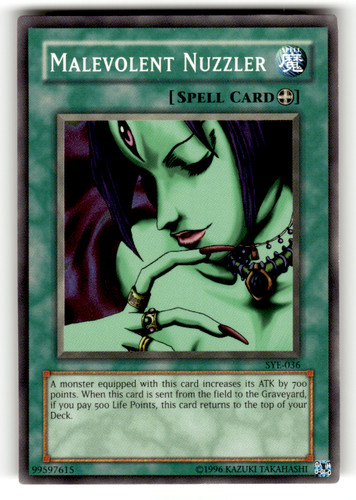 Malevolent Nuzzler SYE-036 Starter Deck: Yugi Evolution Common