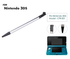 Metal Retractable Touch Stylus Pen compatible with 3DS / CTR-001 For Nintendo