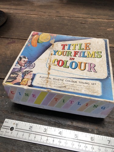 “TITLE YOUR FILMS IN COLOUR” Vintagr Set By Austral Distributed By Kodak Aus