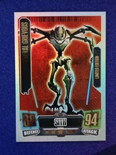 Topps Force Attax General Grievous Limited Edition LE3 Star Wars Trading Card