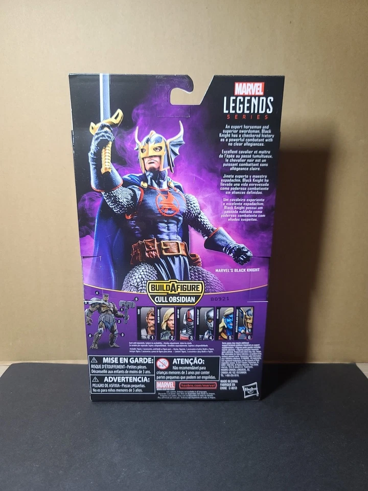 "Figura de 6"" Marvel Legends Avengers Marvel's Black Knight Cull Obsidian BAF 2018" Foto 4 de 4