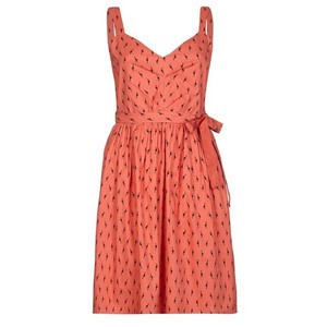 Yumi Ladies Printed Skater Dress Orange Size 14 New Ref 421 Sale