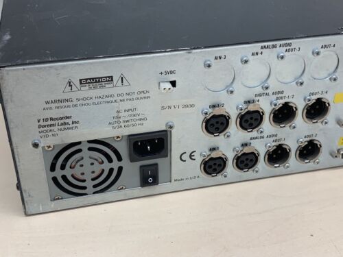 Doremi V1D Random Access Video Recorder Player No SCSI HDD - Picture 6 of 9