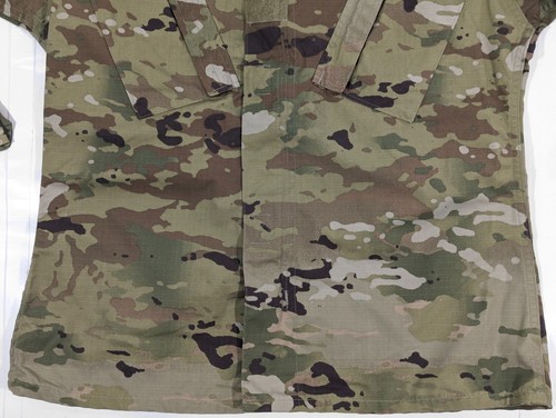 Army Combat Uniform Unisex Coat Size Small Regular Camo Jacket Full Zip Military - Picture 5 of 11