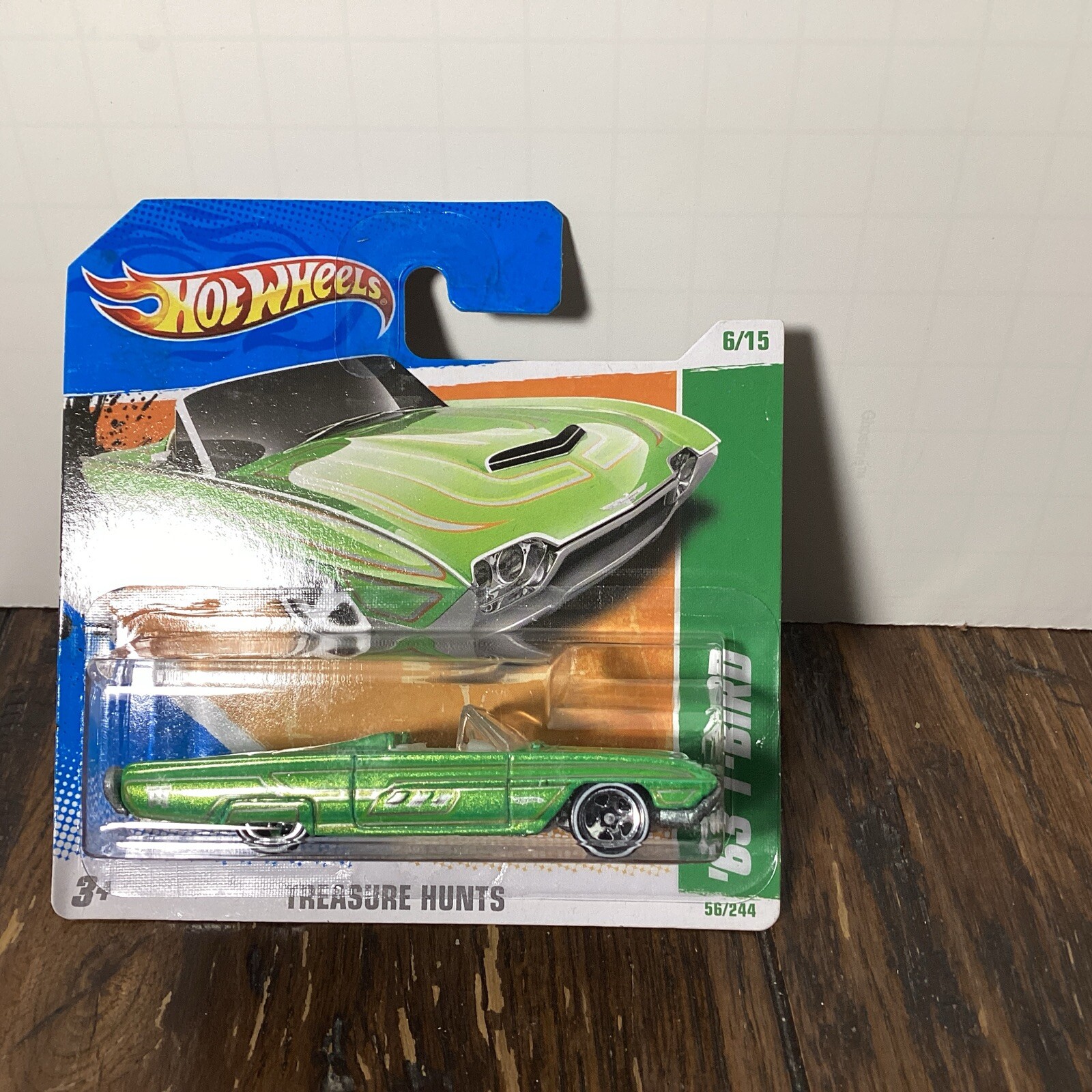 Hot Wheels 2011 Treasure Hunt ‘63 T-Bird Short Card