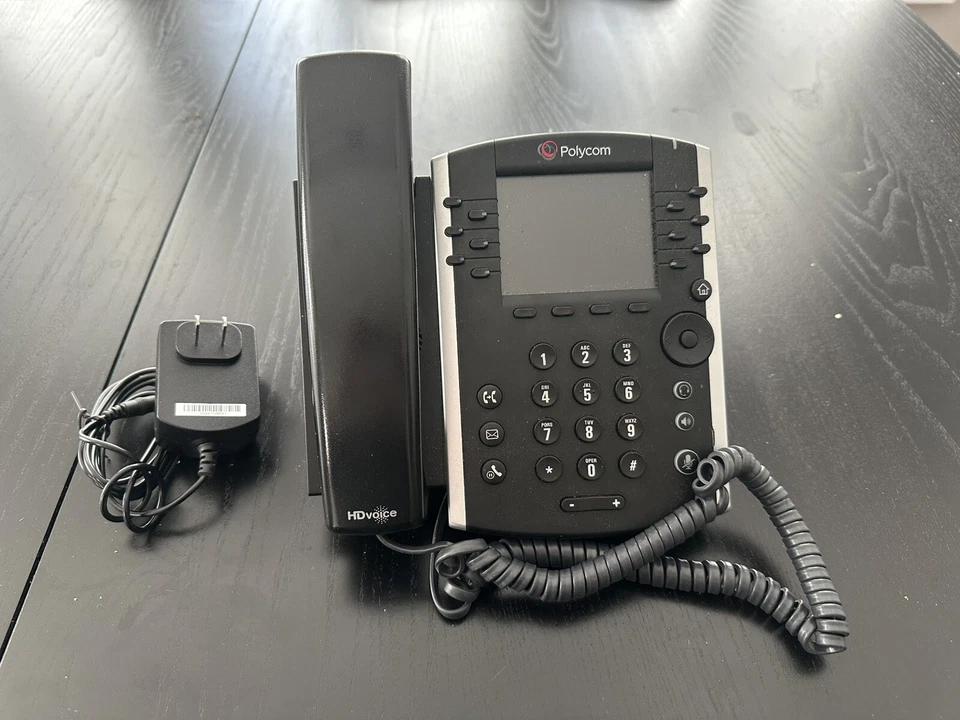 LOTE DE 13 - Teléfono Gigabit IP Polycom VVX300 2778-13-8999 con Soporte y Auricular Foto 2 de 4