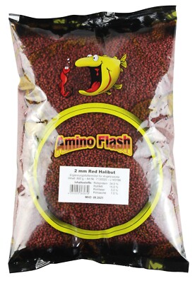 FTM Amino Flash Red Halibut Pellet 2mm - Method Feeder Pellets