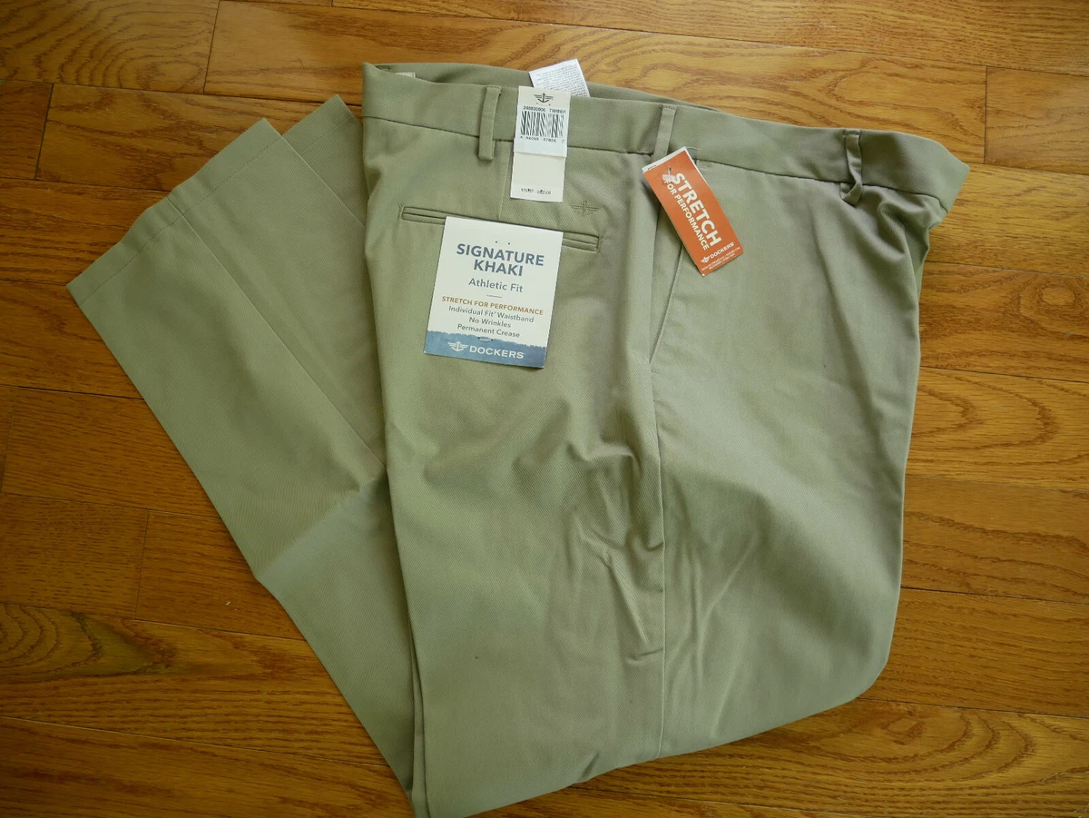 Dockers athletic fit deals signature khaki pants