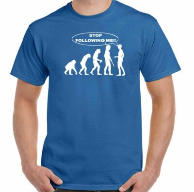 Stop Folgenden Me T-Shirt, Atheist Herren Lustige Evolution Darwin T-Shirt