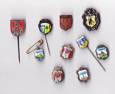 Vintage GERMANY pin badge brooches Deutschland Anstecknadeln Brosche #3