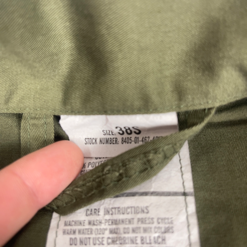 Vintage Military Utility Coveralls Mens 38S Green 90s OG-107 Propper Jumpsuit - Picture 2 of 12