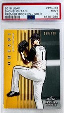 2018 Leaf Premier Rookies Shohei Ohtani RC Rookie  PR-03 Gold SP #/100 PSA 9 🔥