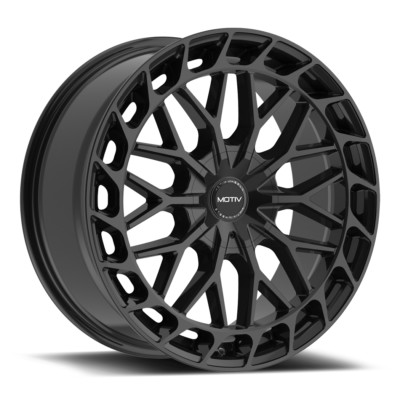 MOTIV 442B Breach Rim 17X7.5 5X114.3/5X120 Offset 40 Gloss Black (Quantity of 1)