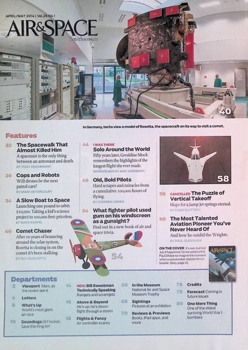 Air & Space Smithsonian Magazine April May 2014 Special Drone Unit, V-22 Osprey - Picture 2 of 2