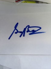 George Burns Golfer Signed 3x5 index Card