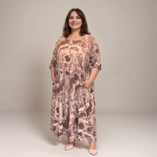 ROCKTHOSECURVES WOMENS SUPER SOFT TIE DYE DRESS PLUS SIZE WITH POCKETS
