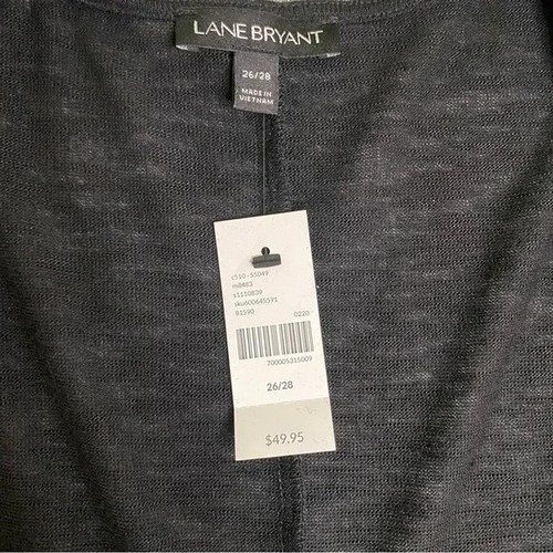 Lane Bryant Size 26/28 Black Over-piece Coverup NWT - Picture 3 of 5