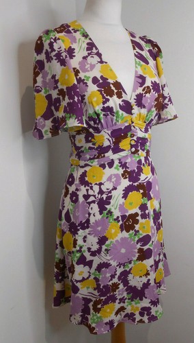 BNWT Kate Spade Swing Flora dress tea fit & flare flora print US 4 UK 8 10 NEW - Picture 1 of 10