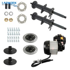 Go Kart 40" Rear Axle Kit Electric Brushless Differential 1000W Motor 4 Stud Hub
