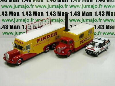 LOT 3 TRUCKS 1/43 CIRQUE PINDER IXO: BERNARD + UNIC ZU51 + Range Rover