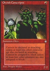 Orcish Conscripts x4 - Ice Age - NM-Mint, English - Ice Age