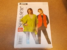 Butterick Pattern B5772 Ms EZ SEE & SEW Loose Fit Jacket w/Variations Sz XS-XXL