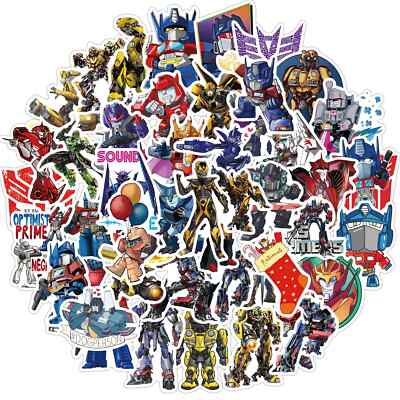 50PC TRANSFORMER STICKERS-Never Before, Cars Motorcycles Motocross Helmets Phone