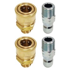 Proven Part 3/8" Male Quick Connect Plug, 3/8" Quick Connect to 3/8" MNPT