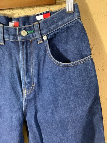 Tommy Hilfiger Freedom Jeans Boys Size 14 Blue Denim relaxed leg side stripe NEW - Picture 4 of 9