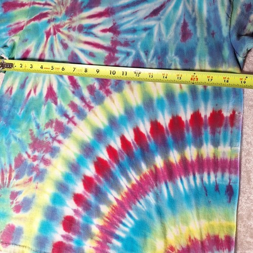 NEW Gildan 100% Cotton Youth XL Tie Dye T-Shirt Handmade Blue Purple Green Pink - Picture 4 of 6